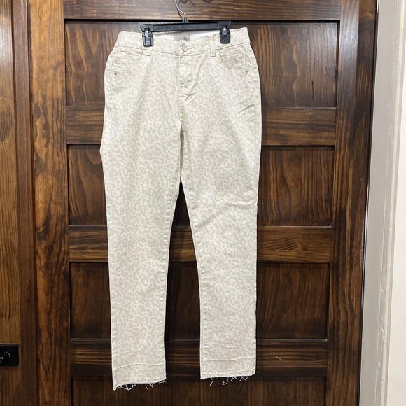Charlie Paige women pants medium leopard cheetah elastic waist - Picture 4 of 14